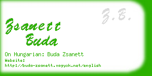 zsanett buda business card